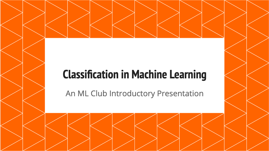 Intro to Classification